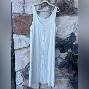 LACAUSA 100% raw silk dress (L)